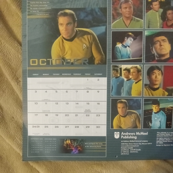 Star Trek 2004 Calendar - Picture 9 of 9